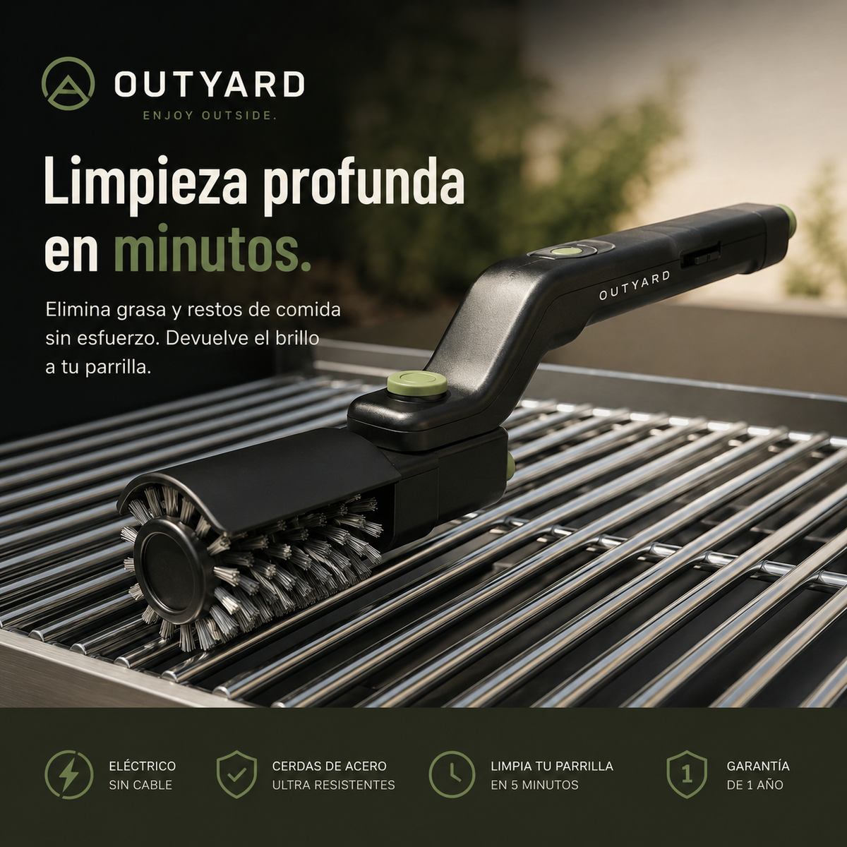 Cepillo Eléctrico para Parrillas Outyard
